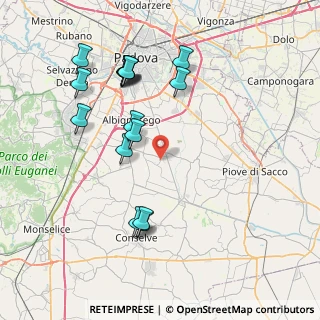 Mappa Via San Martino, 35020 Casalserugo PD, Italia (8.20063)