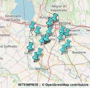 Mappa Via Europa, 37060 Mozzecane VR, Italia (10.6555)