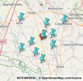 Mappa Via Molino, 25010 Isorella BS, Italia (5.86818)