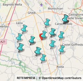 Mappa Via Molino, 25010 Isorella BS, Italia (6.9865)