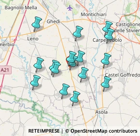 Mappa Via Molino, 25010 Isorella BS, Italia (6.38563)