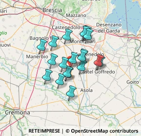 Mappa Via XX Settembre, 25010 Isorella BS, Italia (9.5745)