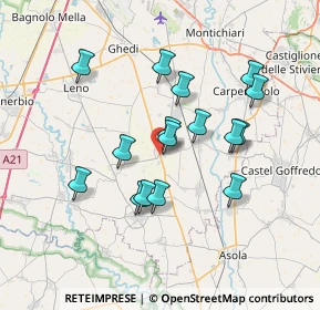 Mappa Via Vittorio Emanuele II, 25010 Isorella BS, Italia (6.31813)