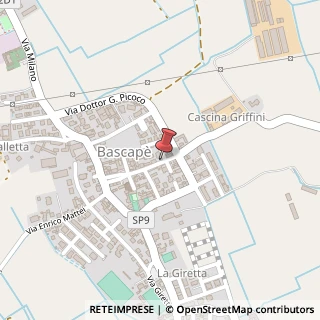 Mappa Via Michele Sacchelli, 43, 27010 Bascapè, Pavia (Lombardia)