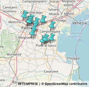 Mappa Via Santini, 35028 Piove di sacco PD, Italia (11.30333)