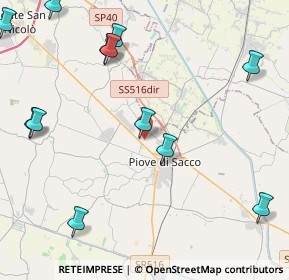 Mappa Via Santini, 35028 Piove di sacco PD, Italia (5.77538)