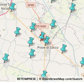 Mappa Via Santini, 35028 Piove di sacco PD, Italia (6.088)