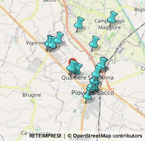 Mappa Via Santini, 35028 Piove di sacco PD, Italia (1.47222)