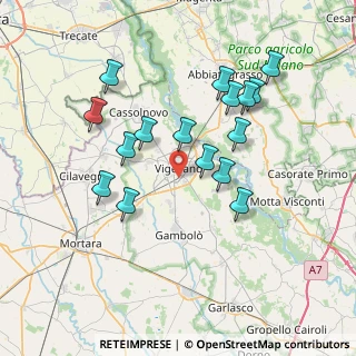 Mappa Via Amilcare Ponchielli, 27029 Vigevano PV, Italia (7.06438)