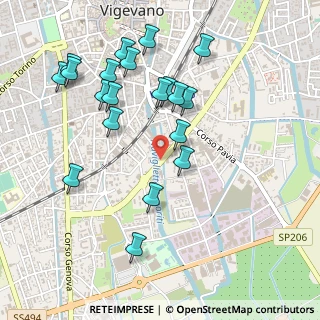 Mappa Corso Giacomo Brodolini, 27029 Vigevano PV, Italia (0.521)
