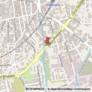 Mappa Corso Giacomo Brodolini, 38, 27029 Vigevano, Pavia (Lombardia)