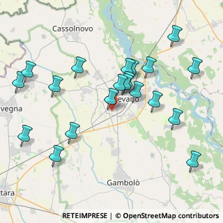 Mappa Via Cantù, 27029 Vigevano PV, Italia (4.254)