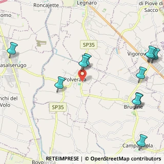 Mappa Via Pavane, 35020 Polverara PD, Italia (2.87)