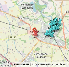 Mappa Via del Sandone, 26900 Lodi LO, Italia (2.01813)