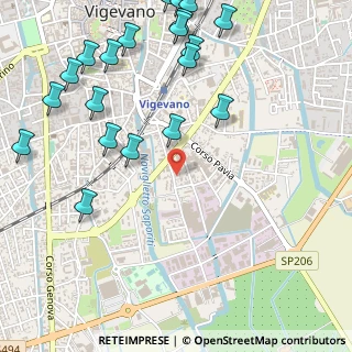 Mappa Via Bercleda, 27029 Vigevano PV, Italia (0.714)