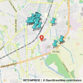 Mappa Via Bercleda, 27029 Vigevano PV, Italia (0.97)