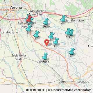 Mappa 37050 Oppeano VR, Italia (7.71231)