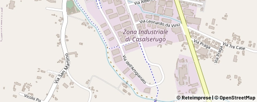 Mappa Casalserugo