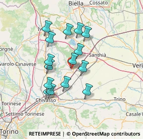 Mappa Via Gioacchino Rossini, 13043 Cigliano VC, Italia (11.838)