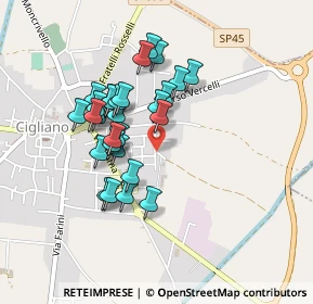 Mappa Via Gioacchino Rossini, 13043 Cigliano VC, Italia (0.36786)