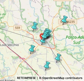 Mappa Via Bergognone, 26900 Lodi LO, Italia (2.27273)