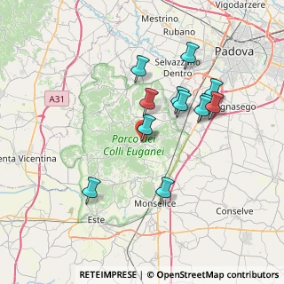 Mappa Via Vallegia, 35030 Galzignano Terme PD, Italia (6.77833)
