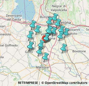 Mappa Via Dante Alighieri, 37060 Mozzecane VR, Italia (9.8265)