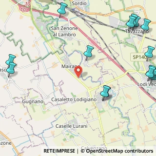 Mappa Via delle Rimembranze, 26852 Casaletto Lodigiano LO, Italia (3.39857)