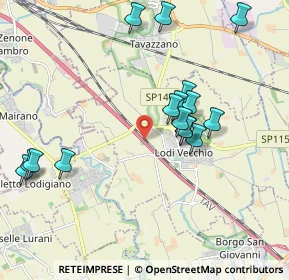 Mappa A1 - Autostrada del Sole, 26855 Lodi Vecchio LO, Italia (2.01125)