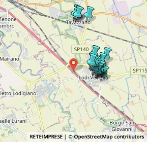 Mappa A1 - Autostrada del Sole, 26855 Melegnano MI, Italia (1.5535)