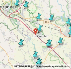 Mappa A1 - Autostrada del Sole, 26855 Melegnano MI, Italia (5.9345)