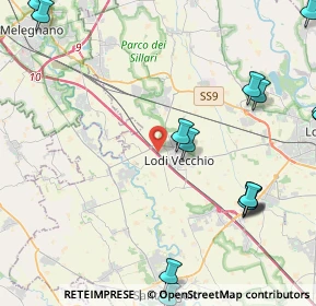 Mappa A1 - Autostrada del Sole, 26855 Lodi Vecchio LO, Italia (6.5395)