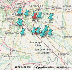Mappa A1 - Autostrada del Sole, 26855 Melegnano MI, Italia (11.65)