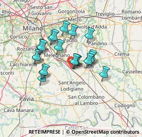 Mappa A1 - Autostrada del Sole, 26855 Melegnano MI, Italia (11.0715)