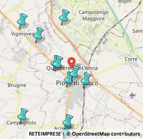 Mappa Via D'annunzio Gabriele, 35028 Piove di Sacco PD, Italia (2.21545)