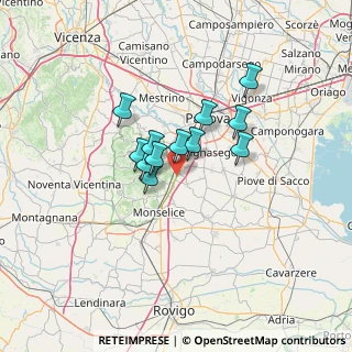Mappa SS 16, 35020 Due Carrare PD, Italia (9.01583)