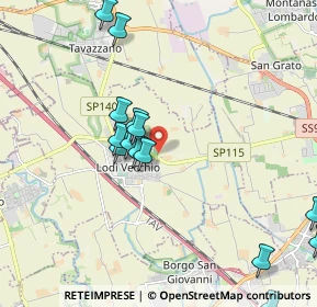 Mappa SP115, 26855 Lodi vecchio LO, Italia (2.9295)