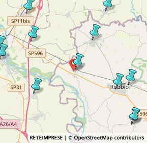 Mappa Via Risorgimento, 27030 Palestro PV, Italia (6.085)