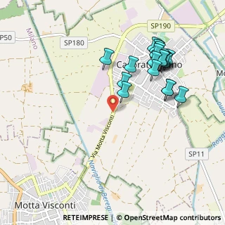 Mappa Via Motta Visconti, 27022 Casorate Primo PV, Italia (1.036)