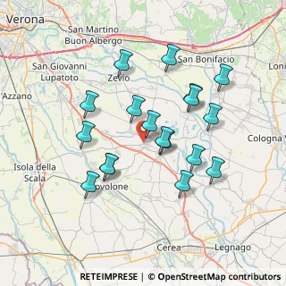 Mappa Via Cadelferro, 37050 Oppeano VR, Italia (6.65444)