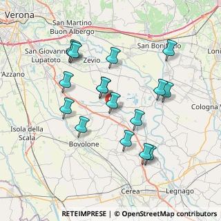 Mappa Via Cadelferro, 37050 Oppeano VR, Italia (7.17118)