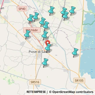 Mappa Via Provinciale per Corte, 35028 Piove di sacco PD, Italia (4.43846)