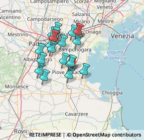 Mappa Via Provinciale per Corte, 35028 Piove di sacco PD, Italia (10.9905)