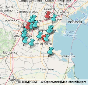 Mappa Via Provinciale per Corte, 35028 Piove di sacco PD, Italia (11.391)