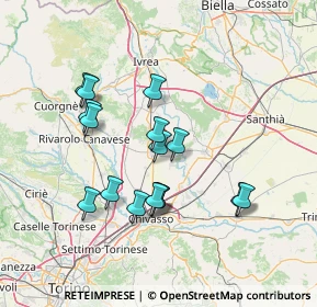 Mappa Via Mazzè, 10014 Caluso TO, Italia (13.02625)