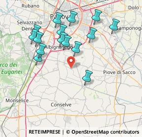 Mappa Via S. Mauro, 35020 Casalserugo PD, Italia (7.73867)