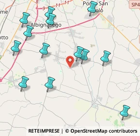 Mappa Via S. Mauro, 35020 Casalserugo PD, Italia (4.84462)