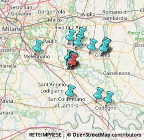 Mappa Cascina Coldana, 26900 Lodi LO, Italia (9.1125)