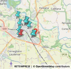 Mappa Cascina Coldana, 26900 Lodi LO, Italia (1.55636)