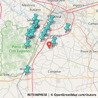 Mappa Via Palazzina, 35020 Due Carrare PD, Italia (7.56688)